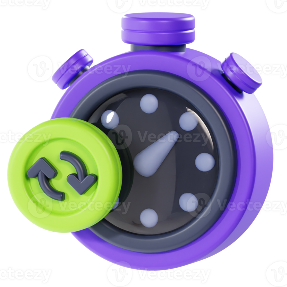 Time FLow 3D Illustration png