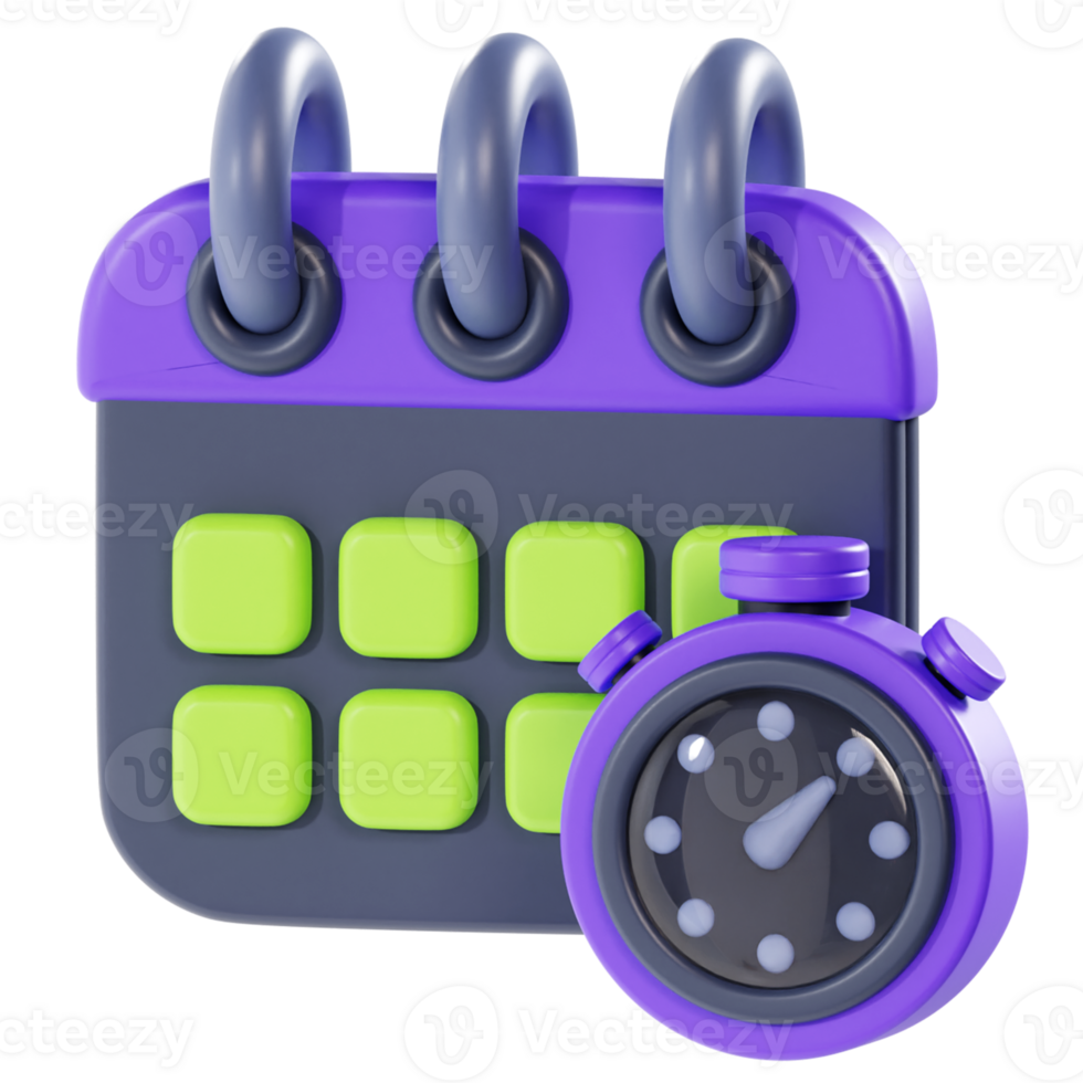 Calender Time 3D Illustration png