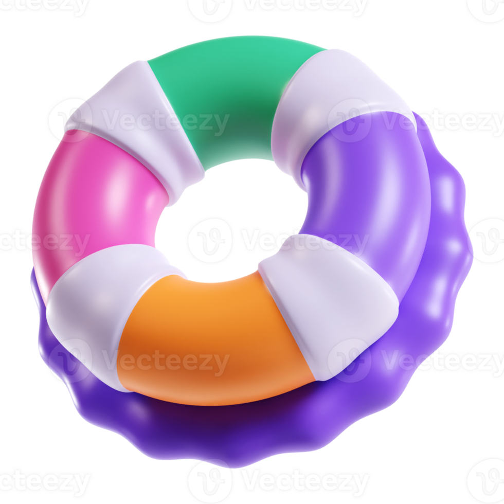 Floating ring 3D Illustration png
