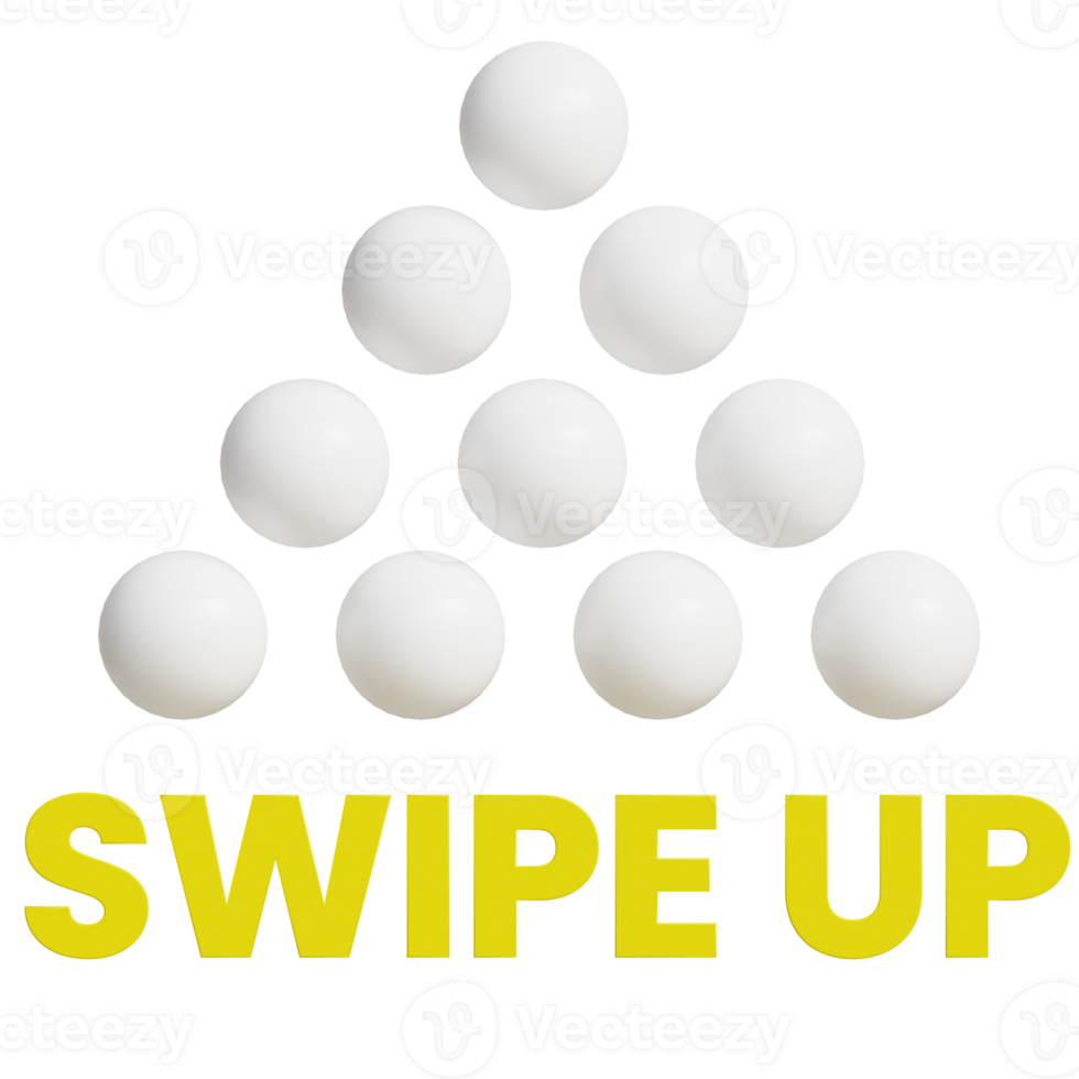 Swipe Up 3D Illustration png