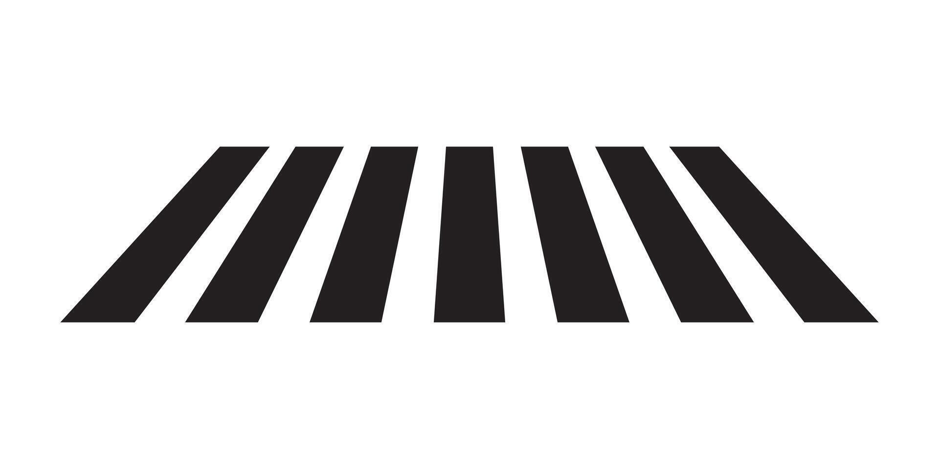 Pedestrian crosswalk icon. Zebra cross icon. vector