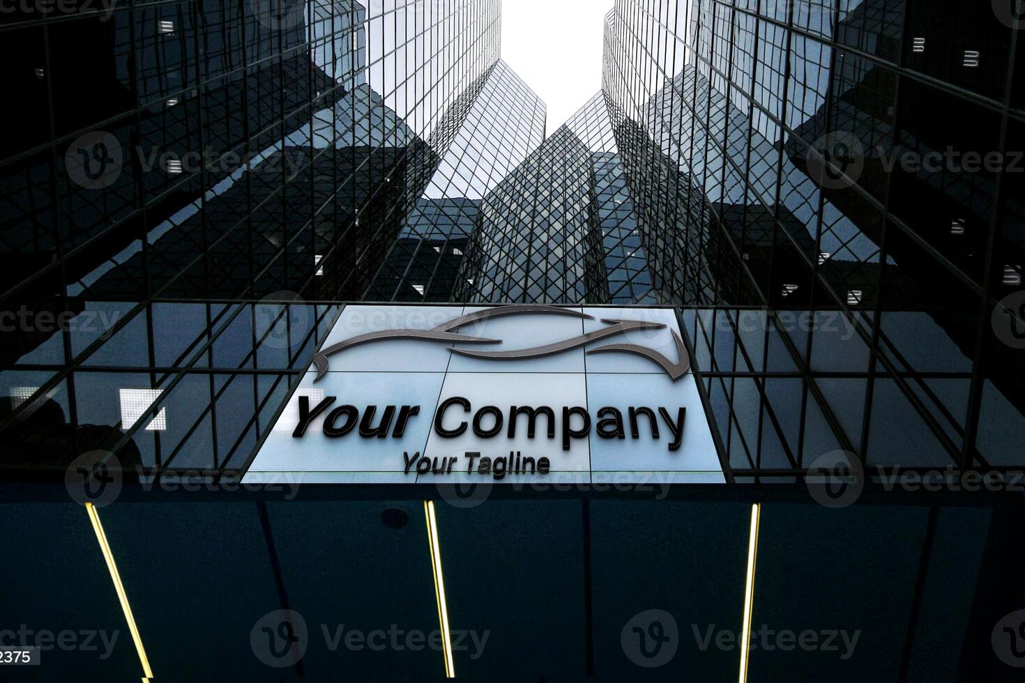 Car Logo 3d Logo Mockup photo
