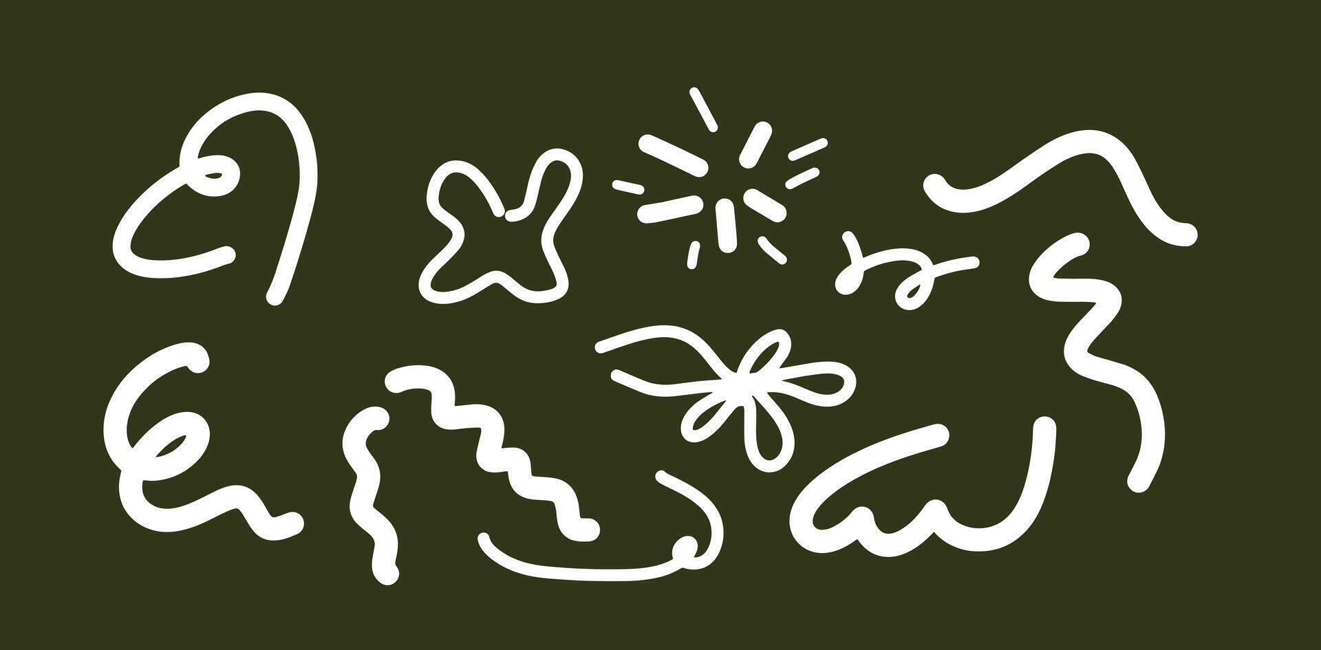 Hand-Drawn Line Art for Modern and Elegant Projects vector