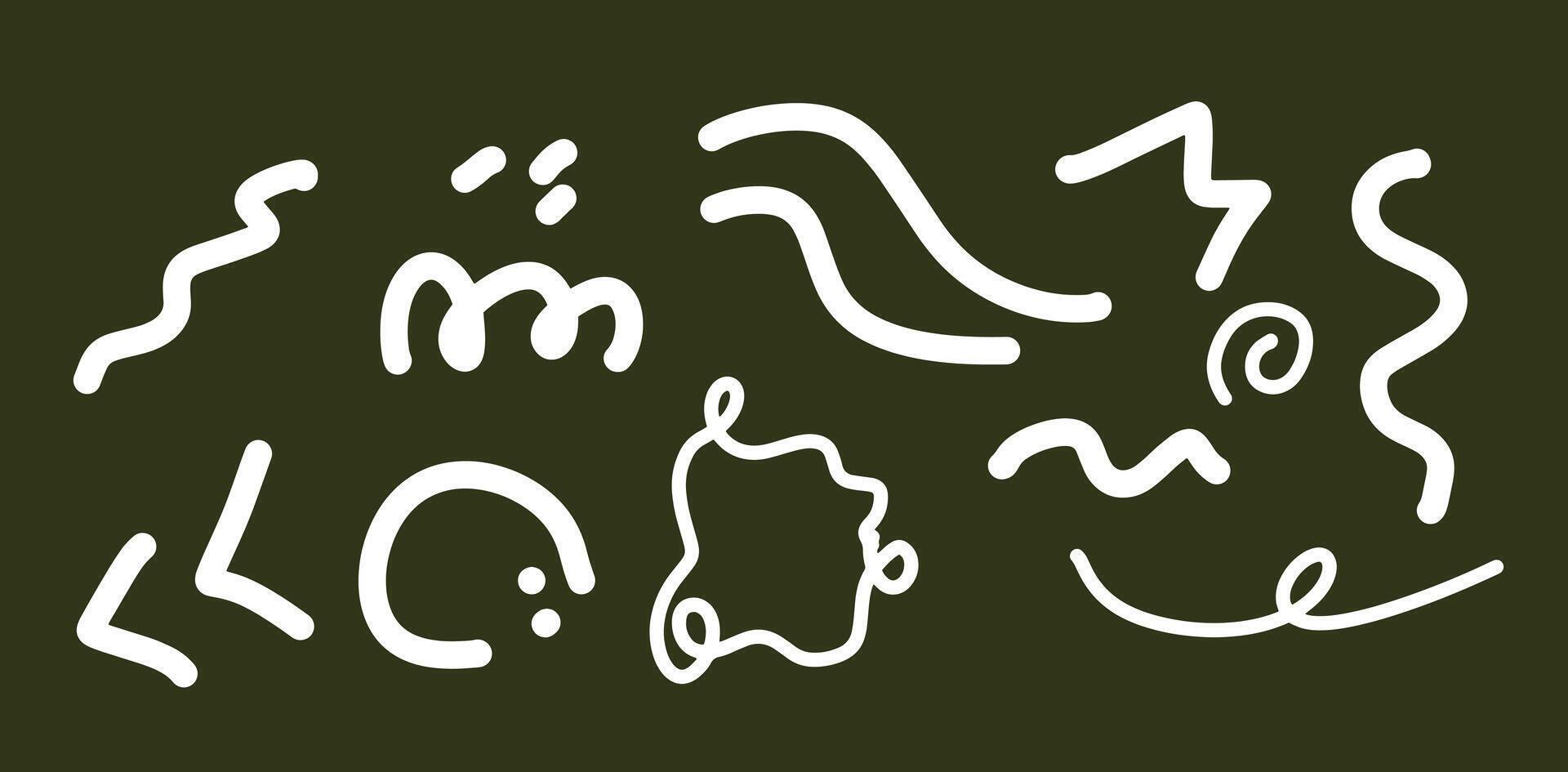 Minimalist Doodle Line Art for Modern and Elegant Styles vector