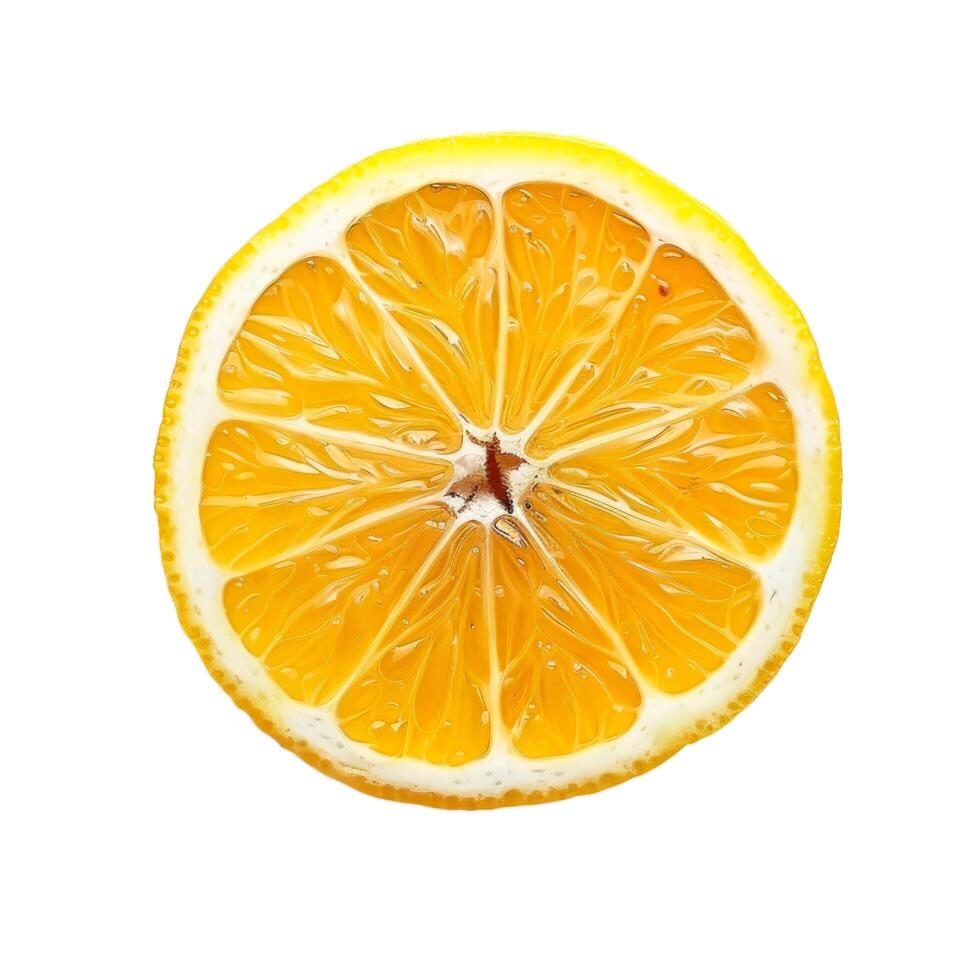 Lemon portion. element isolated on transparent background. photo