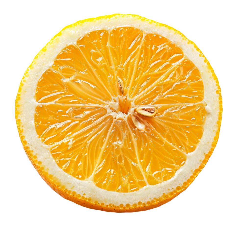 Lemon portion. element isolated on transparent background. photo