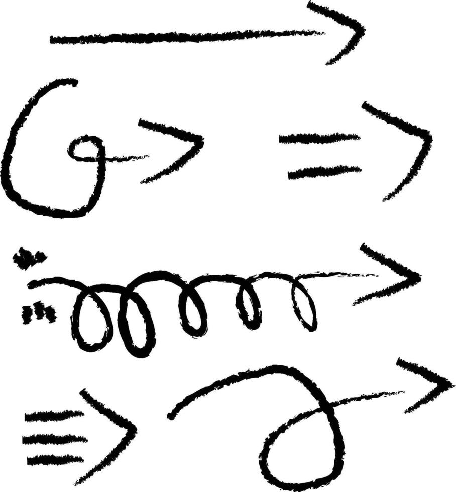 Doodles, Arrow, symbol, icon vector