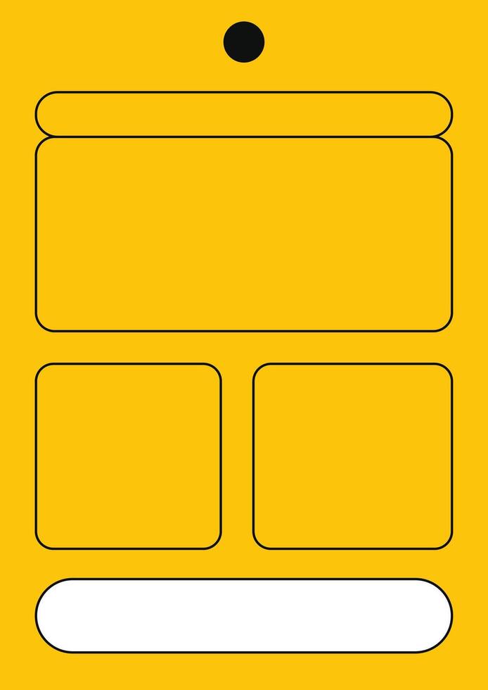 Design template yellow greeting card unique design vector