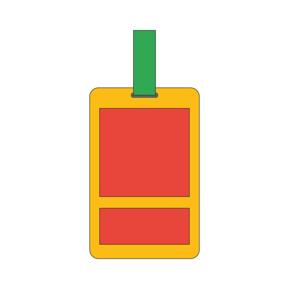 Design template card holder or lanyard unique design with blank background vector