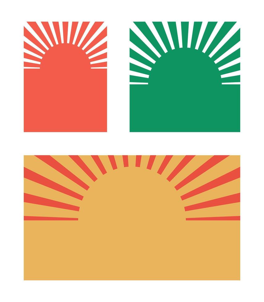 Background design template sunburst unique design vector