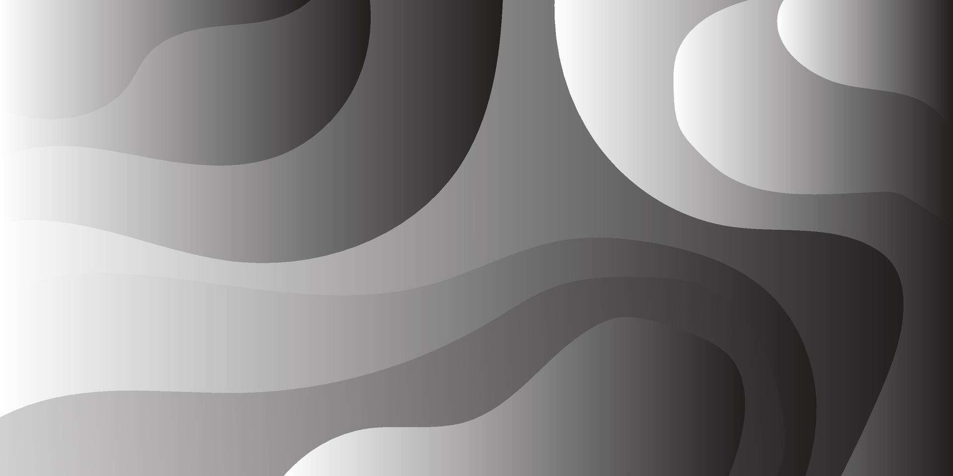 Dynamic Liquid of black and white Gradient Abstract Background vector