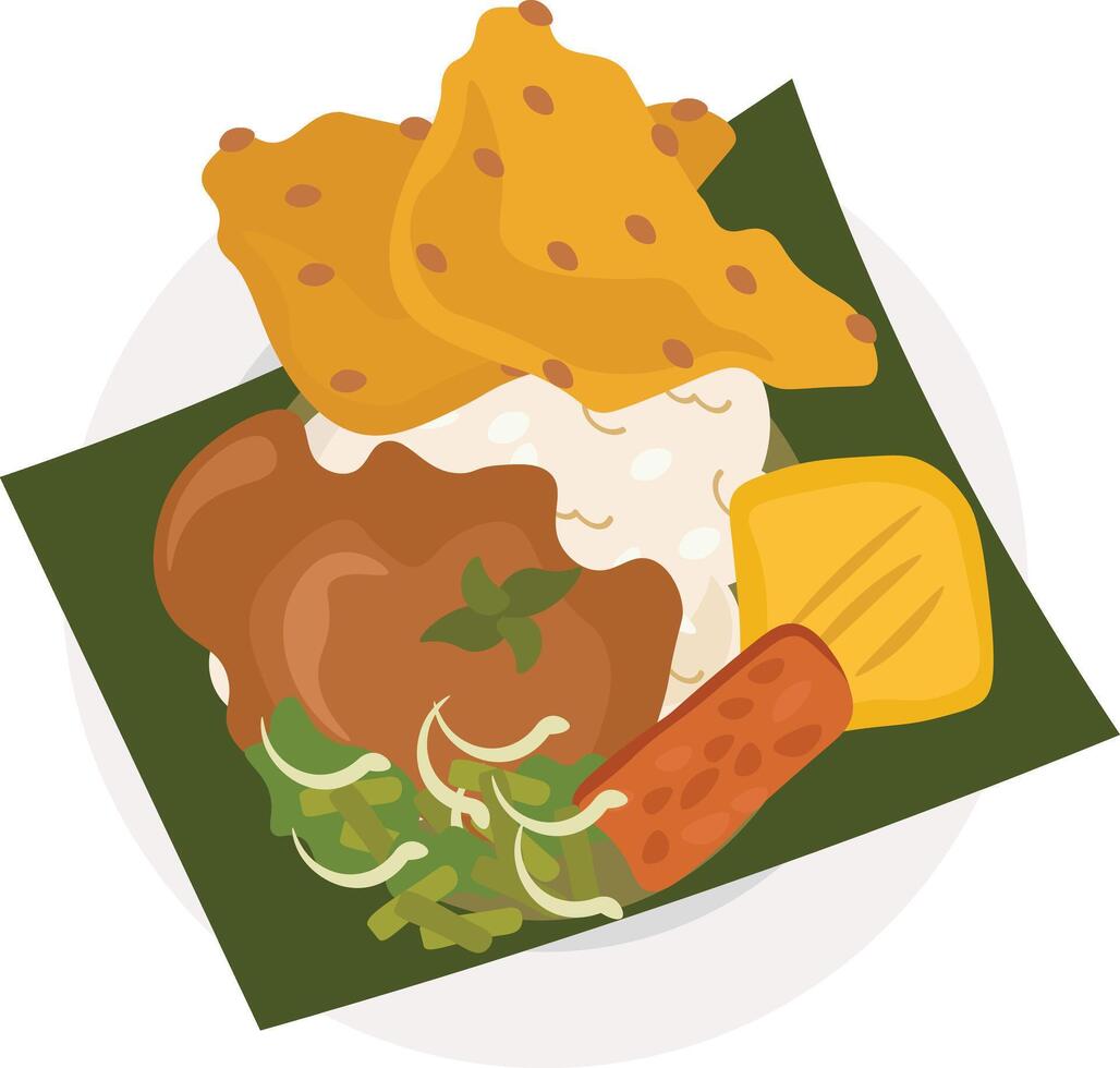 Taste of Indonesia Pecel vector