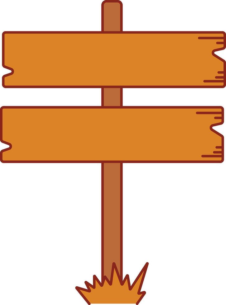 Rough Wooden Directional Signs vector