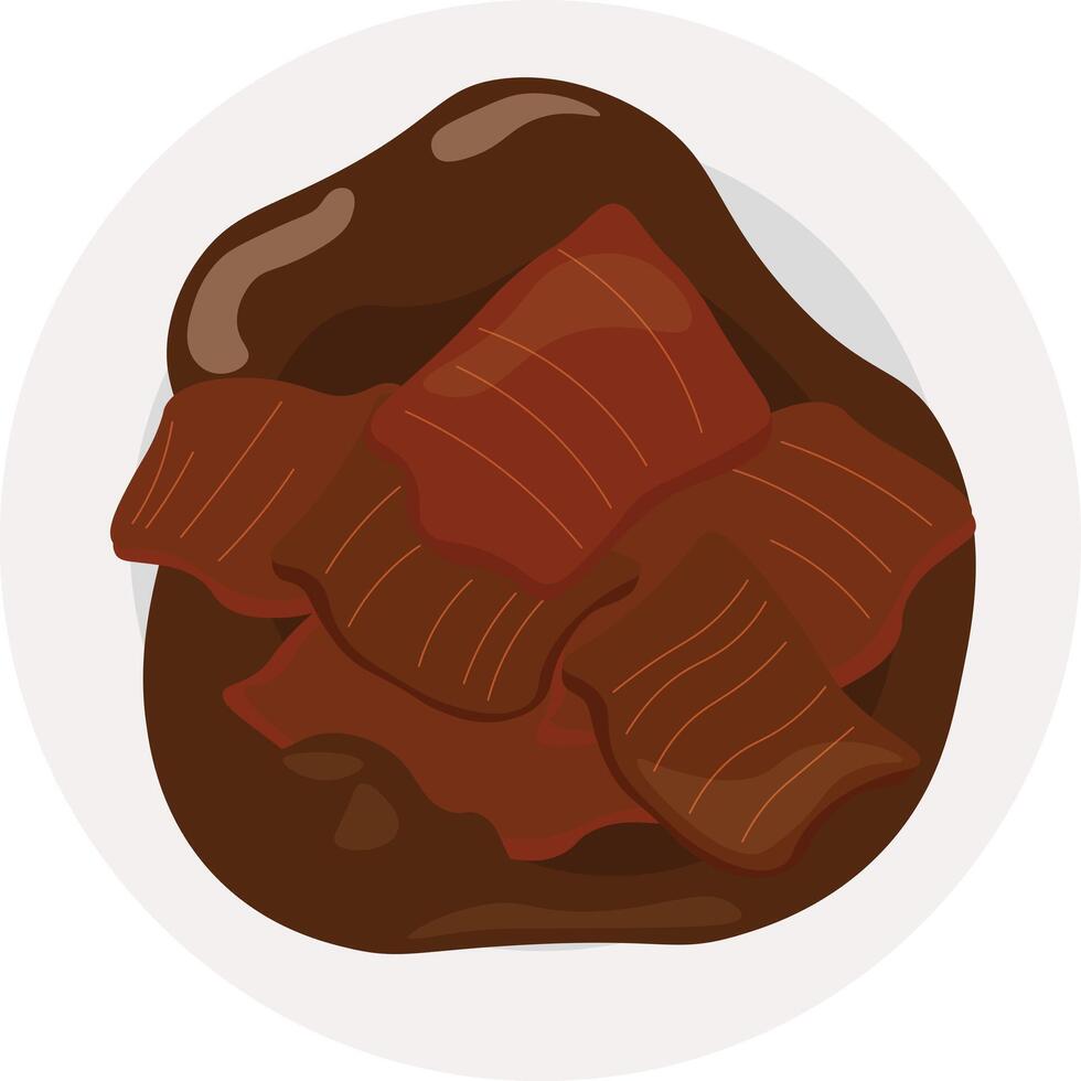 Taste of Indonesia Rendang vector
