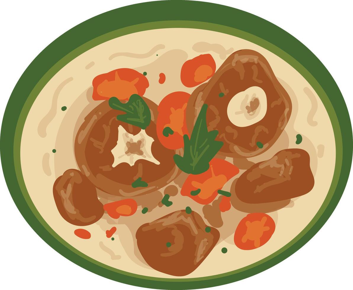 Sop Buntut Indonesian Culinary Heritage vector