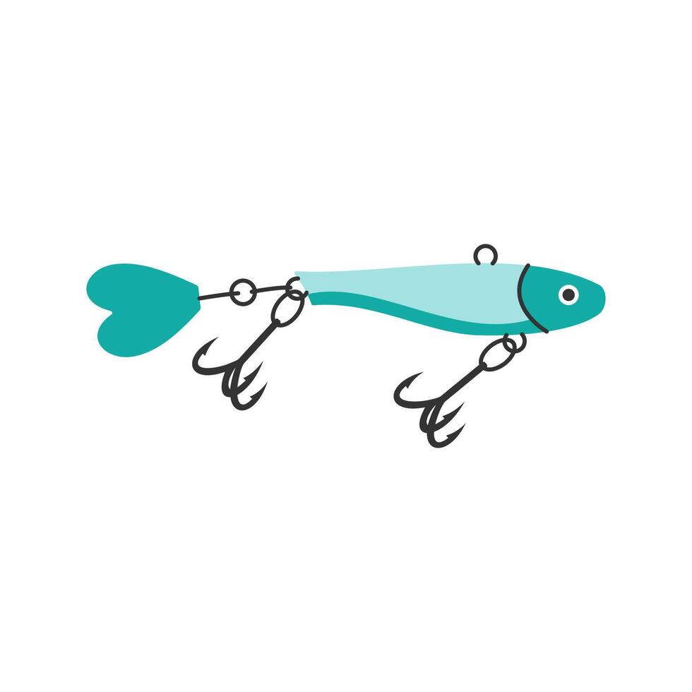 Blue Fishing Lure Illustration vector