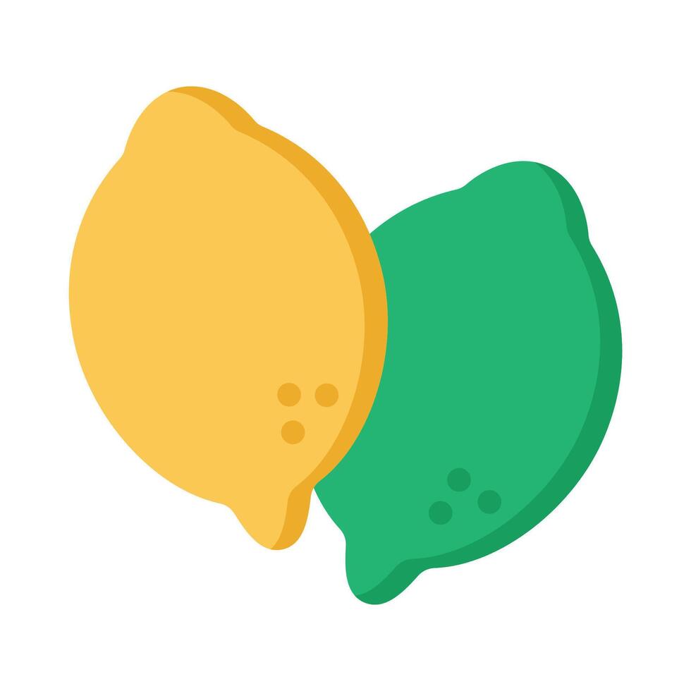 Lime Icon Illustration with bright color palette in flat design style. Perfect for Mexican-themed designs or celebrations vector