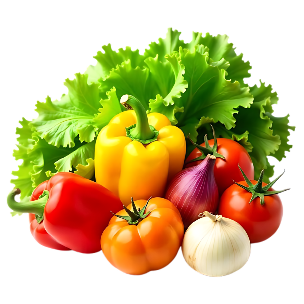 Fresh Vegetables and Fruits for Healthy Living Stock Image png