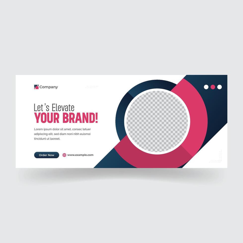 Clean and Minimalist Social Media Cover vector
