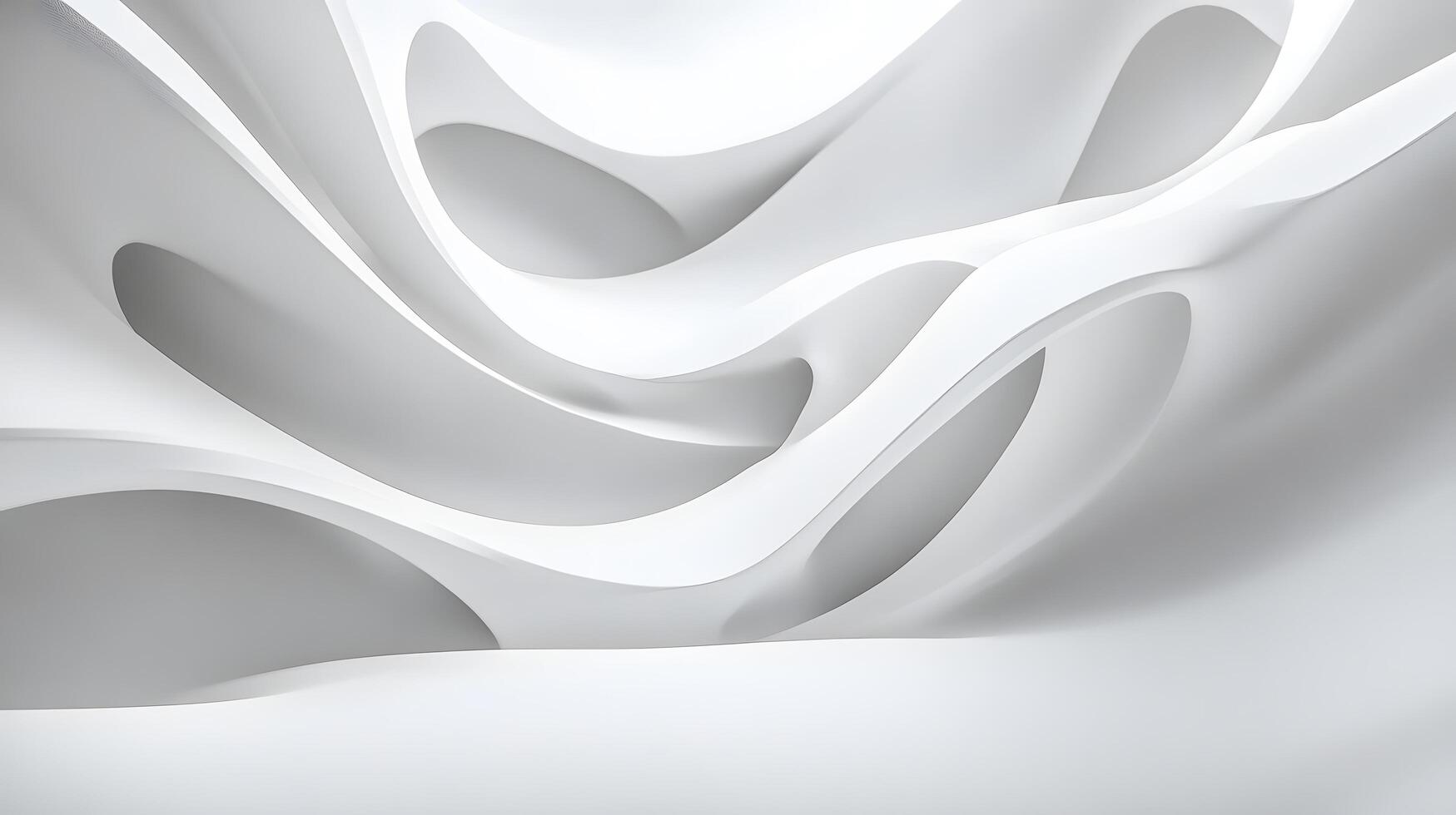 A white background with a series of white lines that look like they are curving photo
