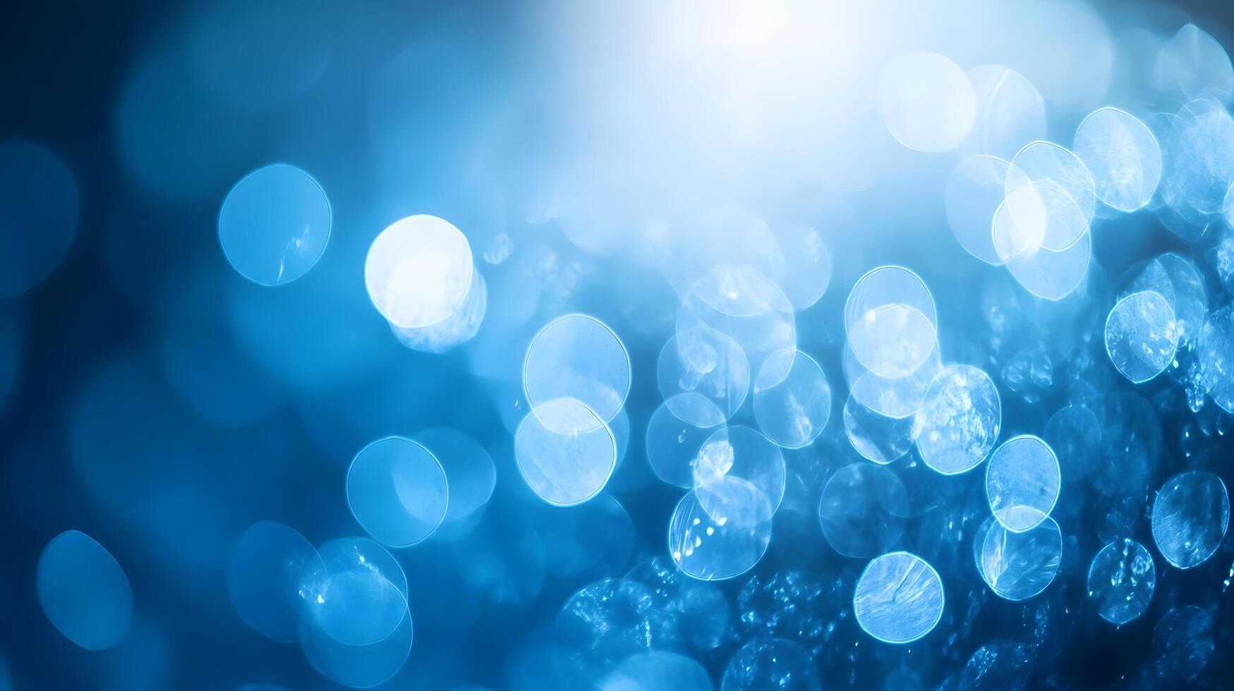 The image is a blue background with many small blue circles photo