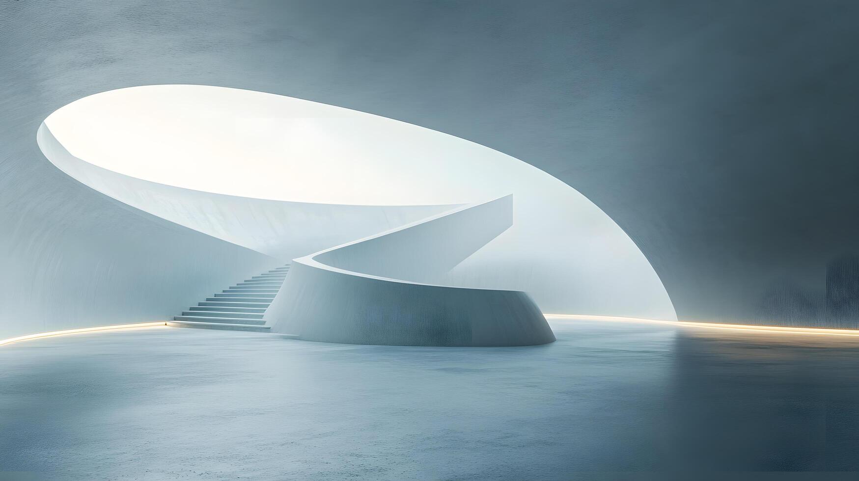 A spiral staircase is the main focus of this image photo