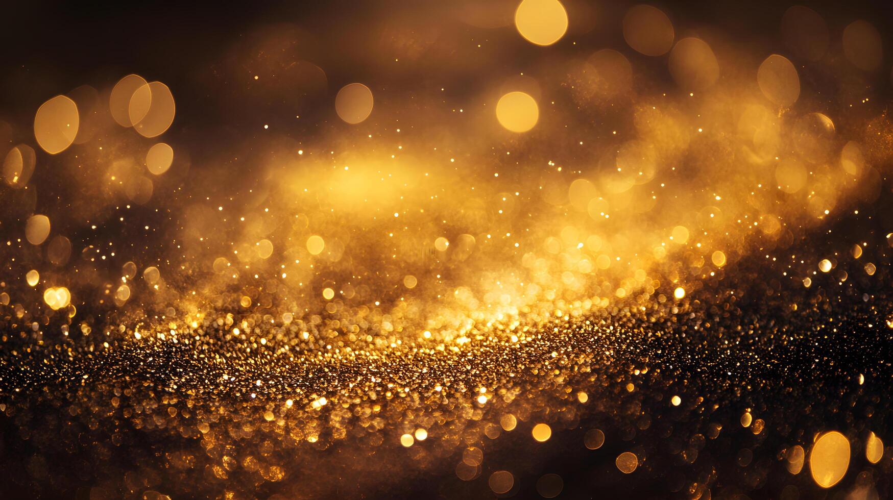 A gold background with a lot of sparkles photo