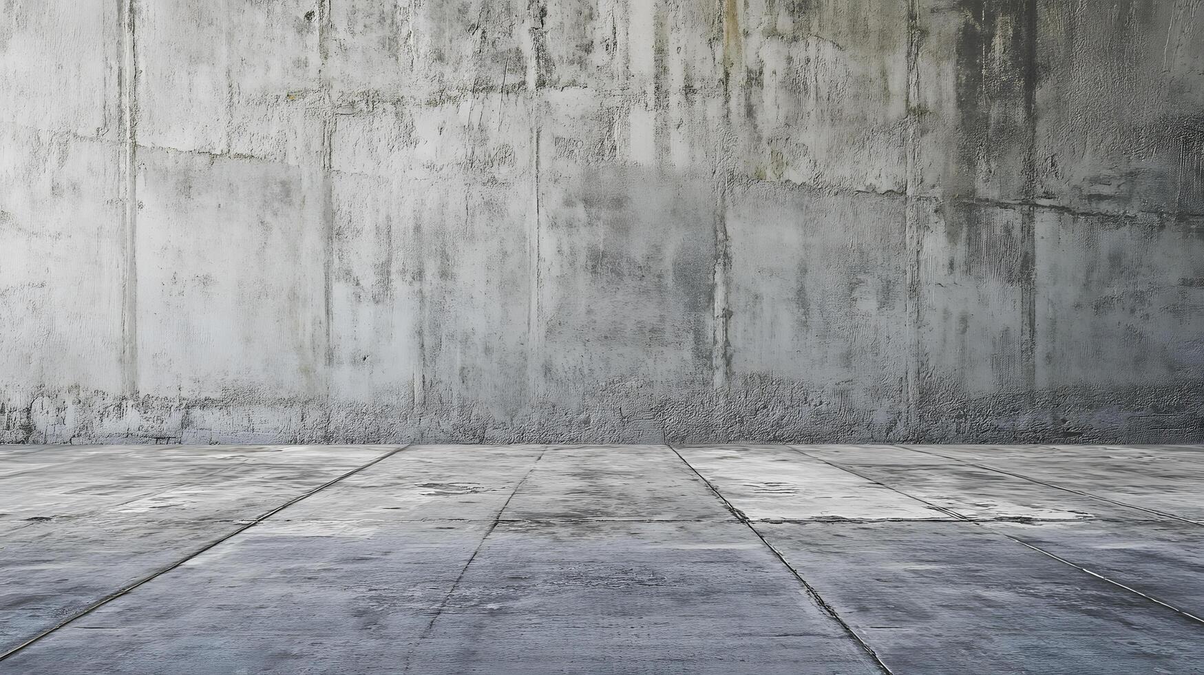 A large concrete wall with a large empty space in the middle photo