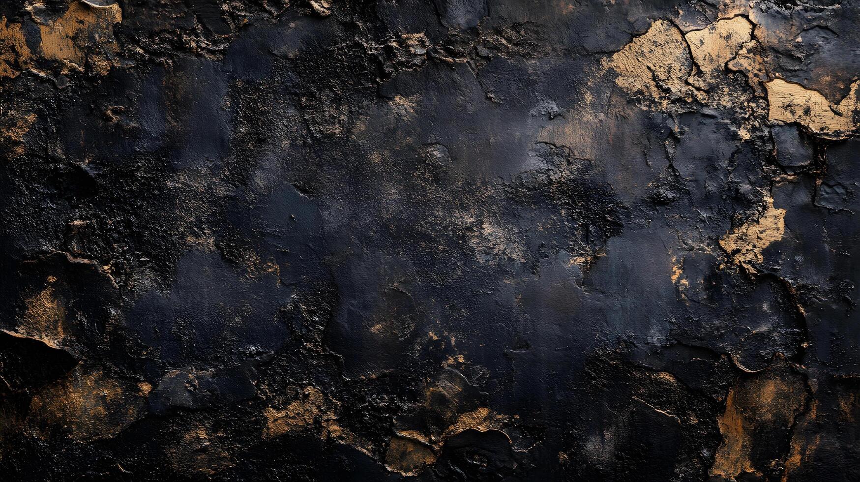A black and gold background with a lot of texture photo