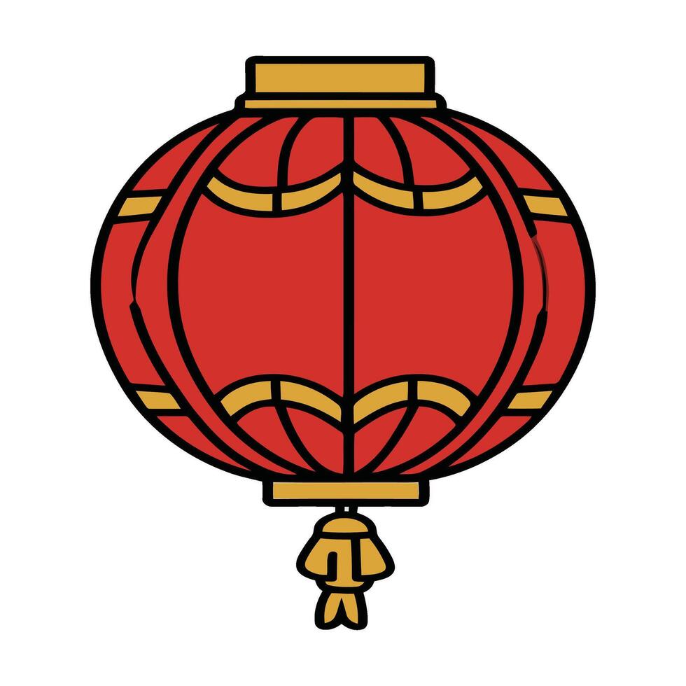Chinese lantern icon design vector
