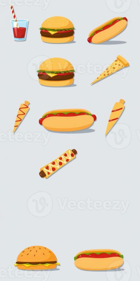 Fun assortment of tasty snacks perfect for a summer gathering or picnic with friends and family photo
