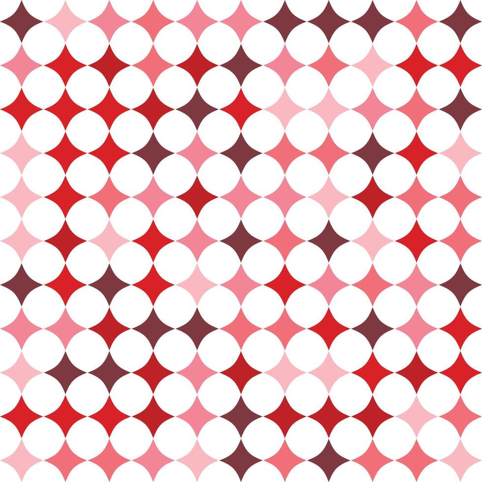 Seamless Modern Pattern With Red Stars vector