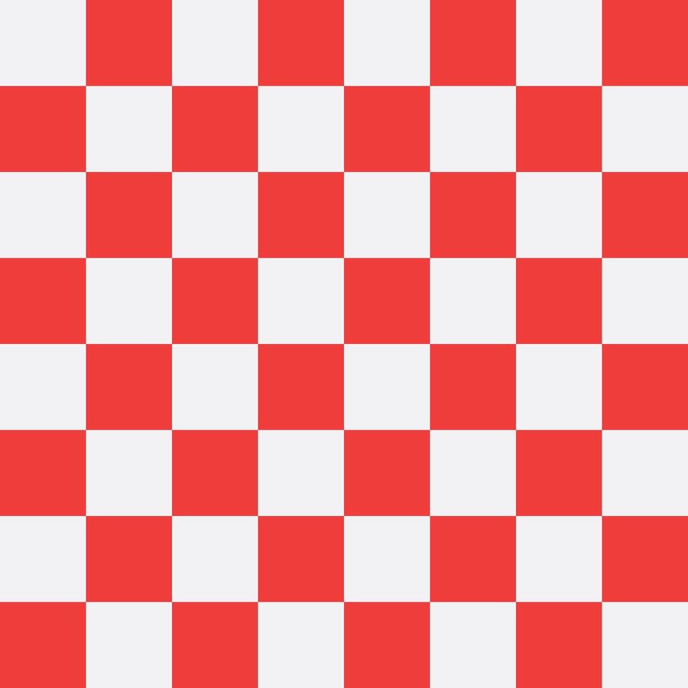 Abstract background red and white Chessboard Pattern Optical illusion Texture. vector