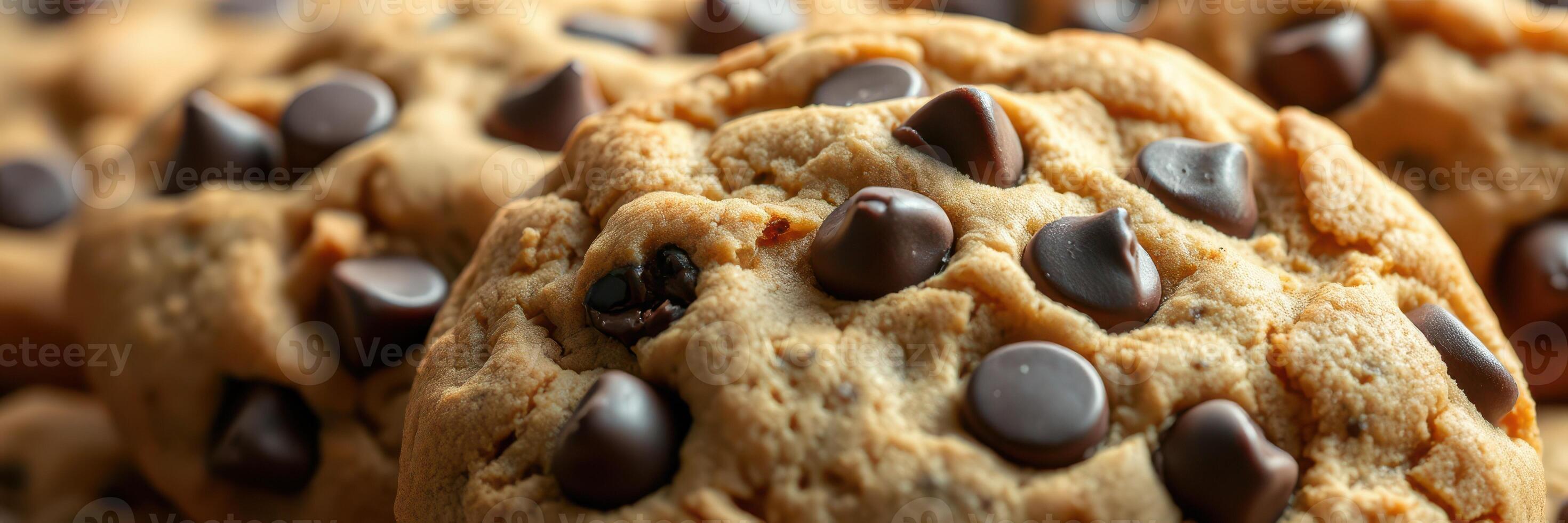 Delicious chocolate chip cookies freshly baked and ready to enjoy with family and friends in a cozy kitchen setting photo