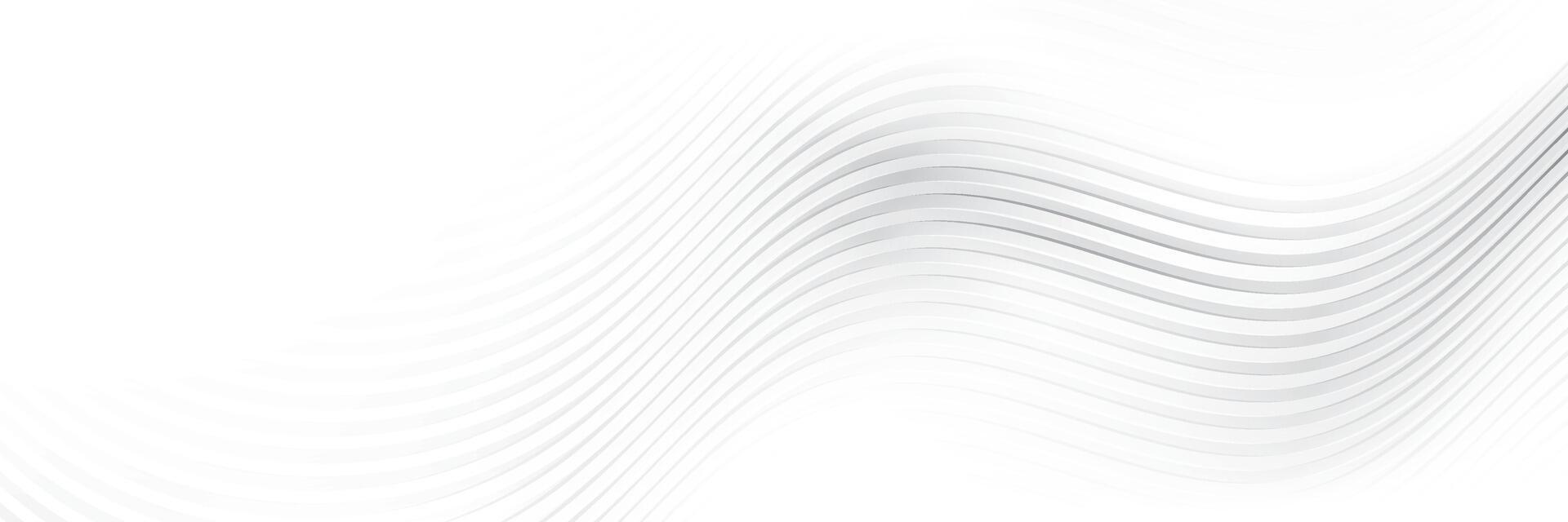 Abstract white and gray color, modern design stripes background with curve lines. illustration. vector