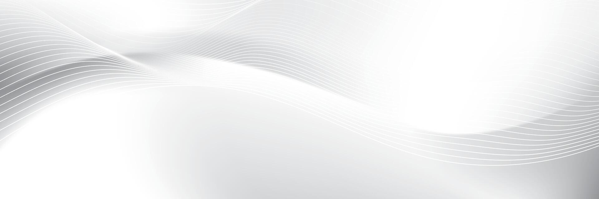 Abstract white and gray color, modern design stripes background with curve lines. illustration. vector