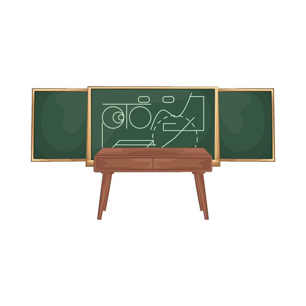 there is a picture on the blackboard illustration vector