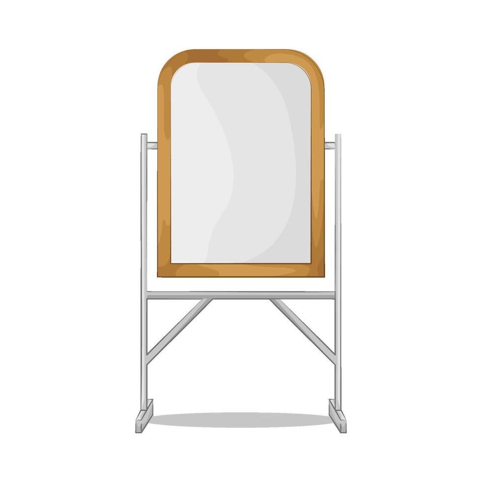 illustration of very clean whiteboard vector