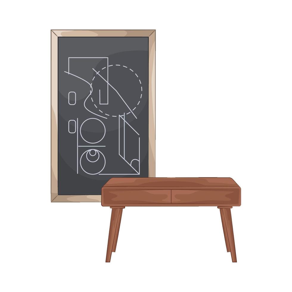 illustration of writing on the blackboard vector