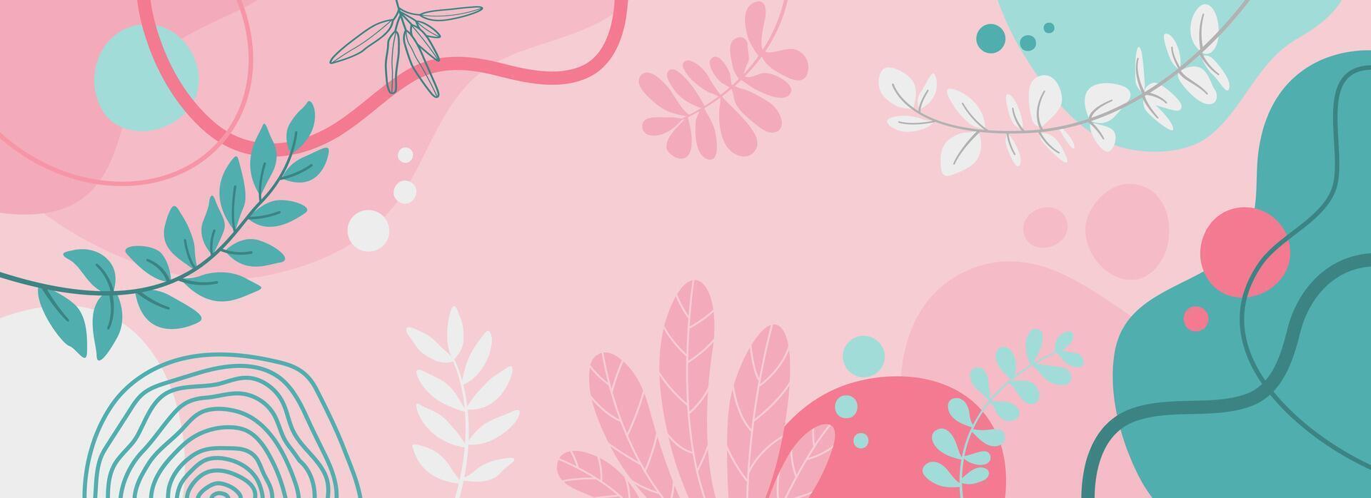Design templates spring background with beautiful. vector
