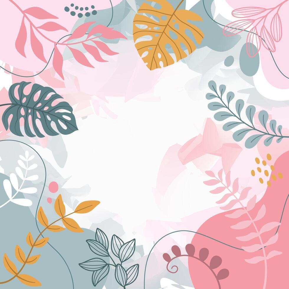Art print spring background for design. vector