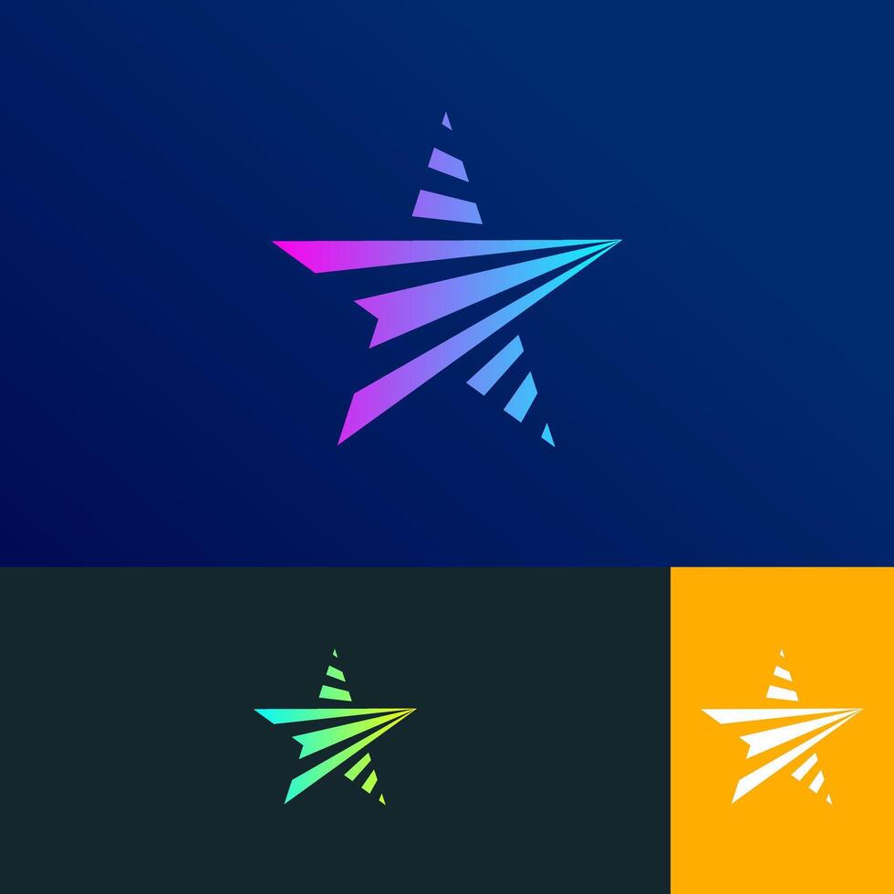 star logo modern concept for your brand or etc vector