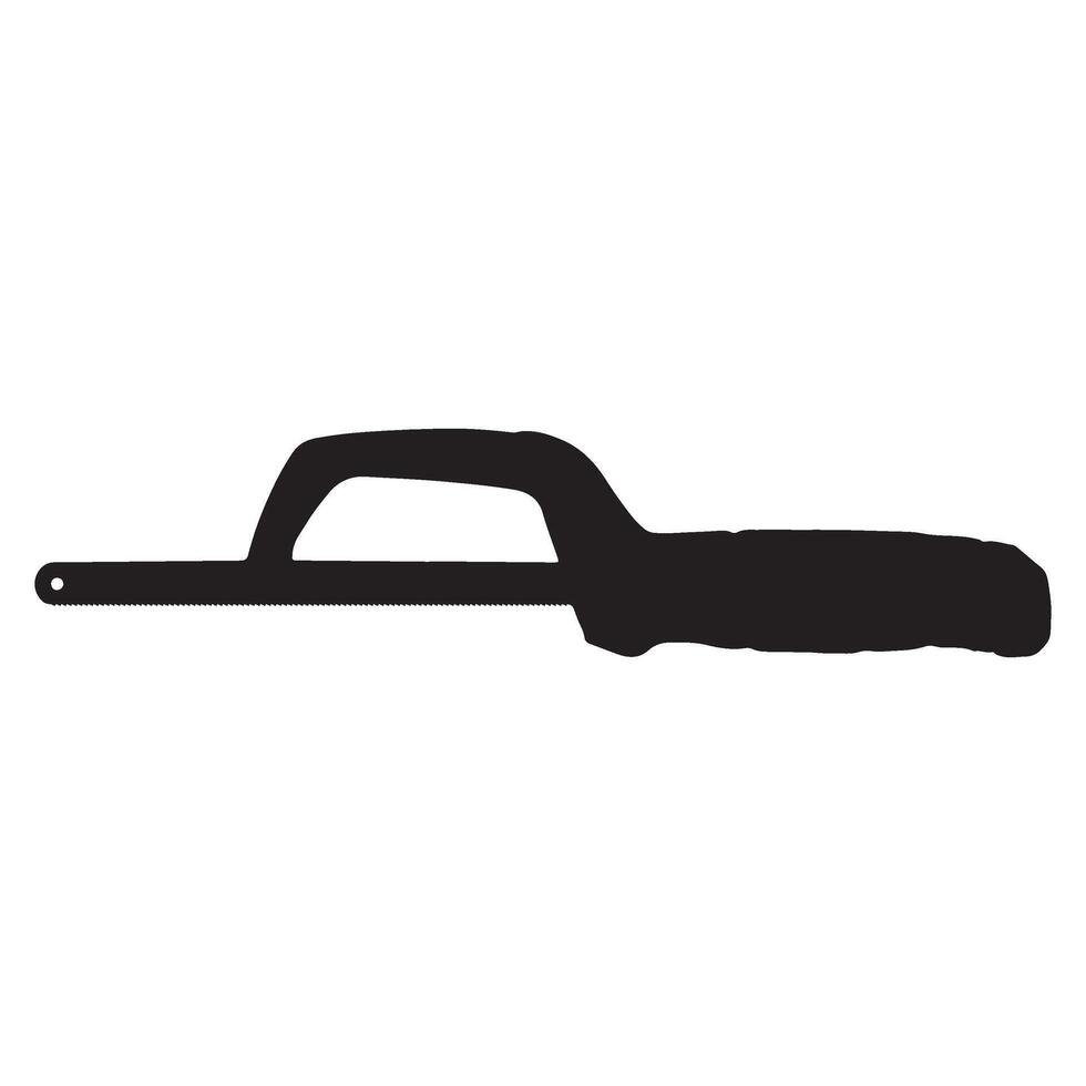 Hack Saw Silhouette Illustration vector