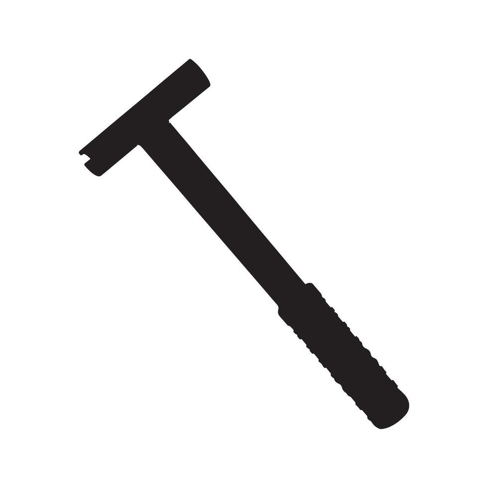 Hinge Bender Wrench Silhouette Illustration vector