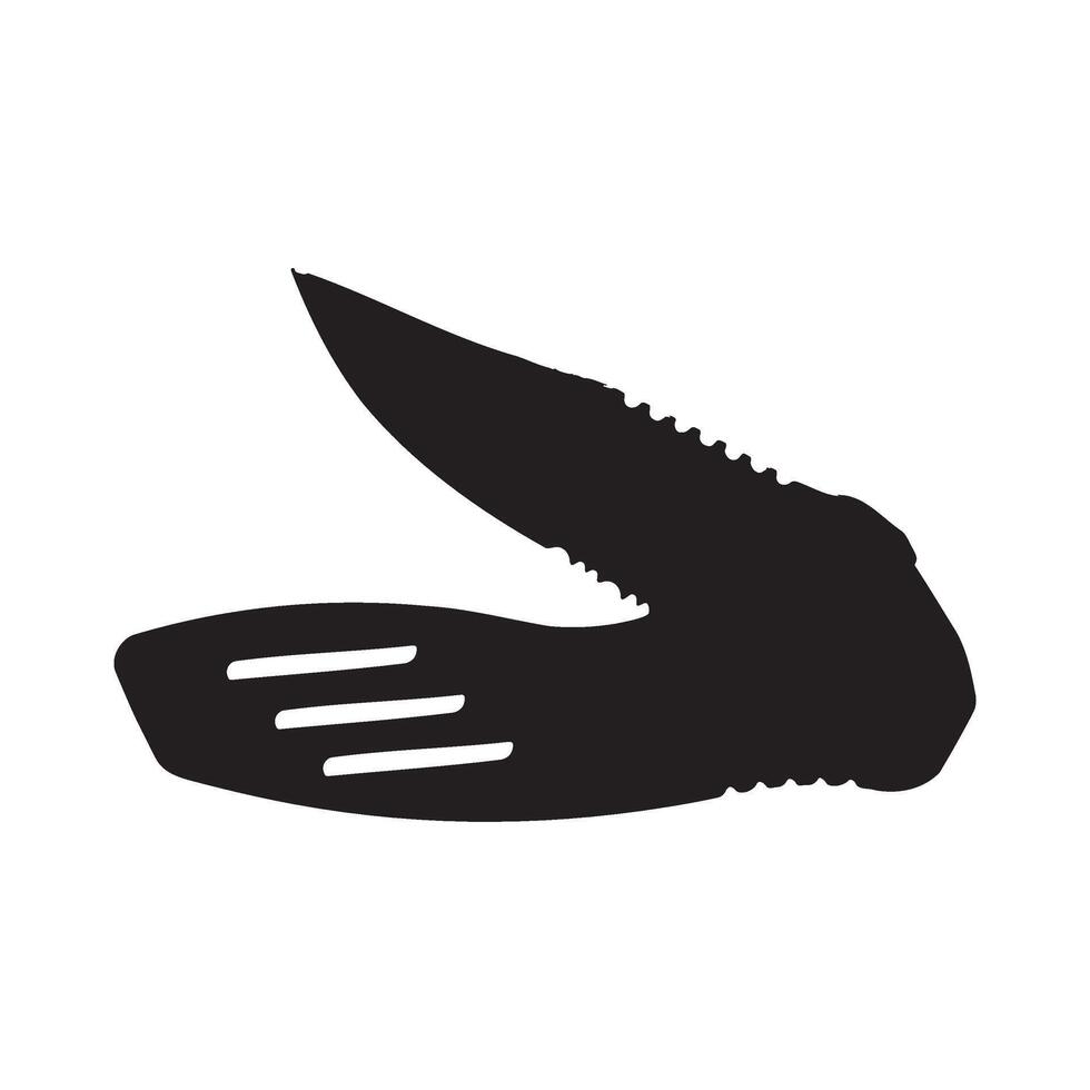 Folding Knife Silhouette Illustration vector