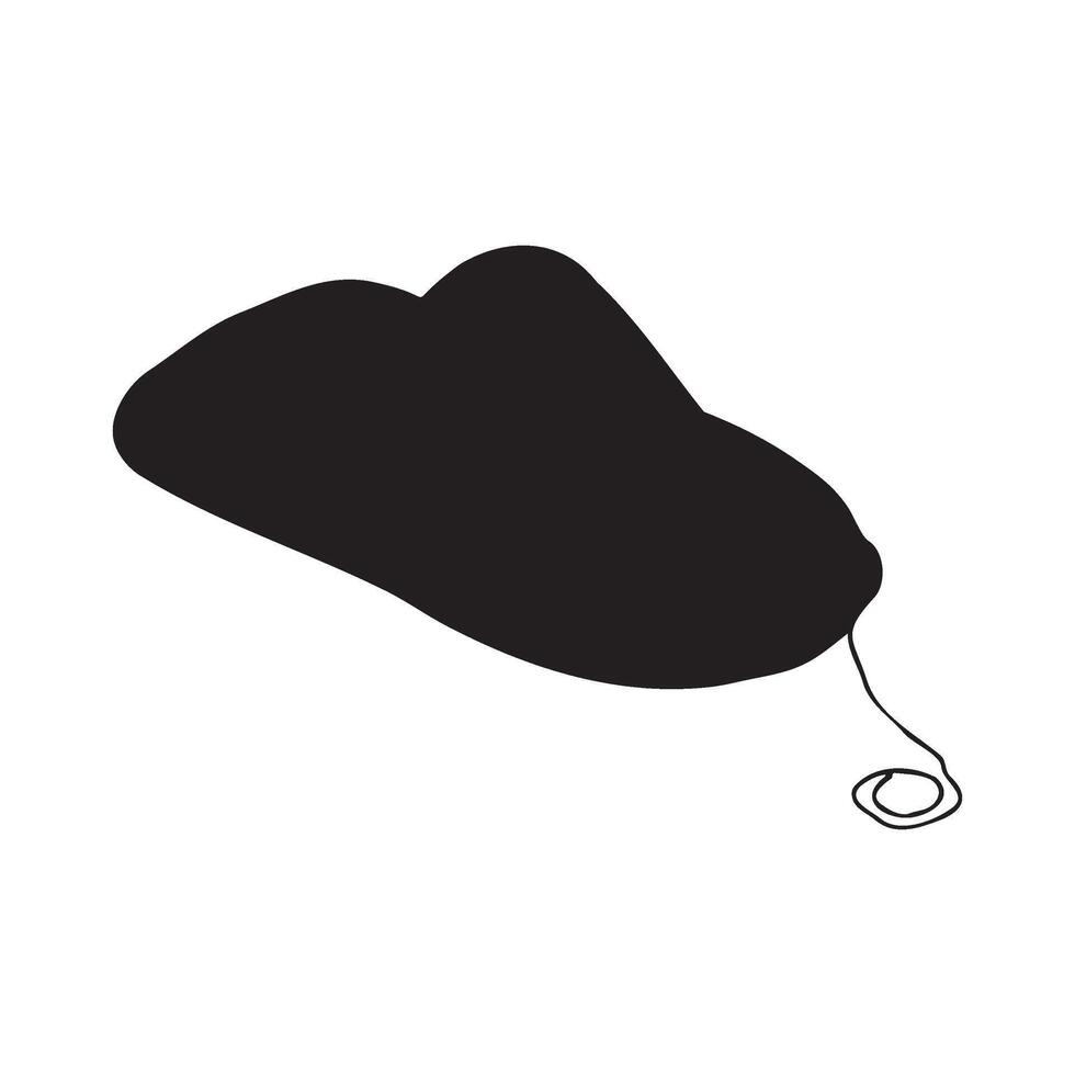 Inflatable Skating Snow Tubes Silhouette Illustration vector