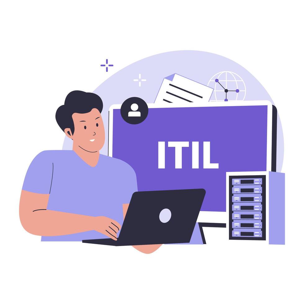 Information technology infrastructure library vector