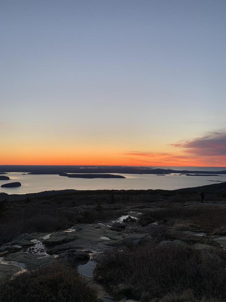 Orange sky sunset photo