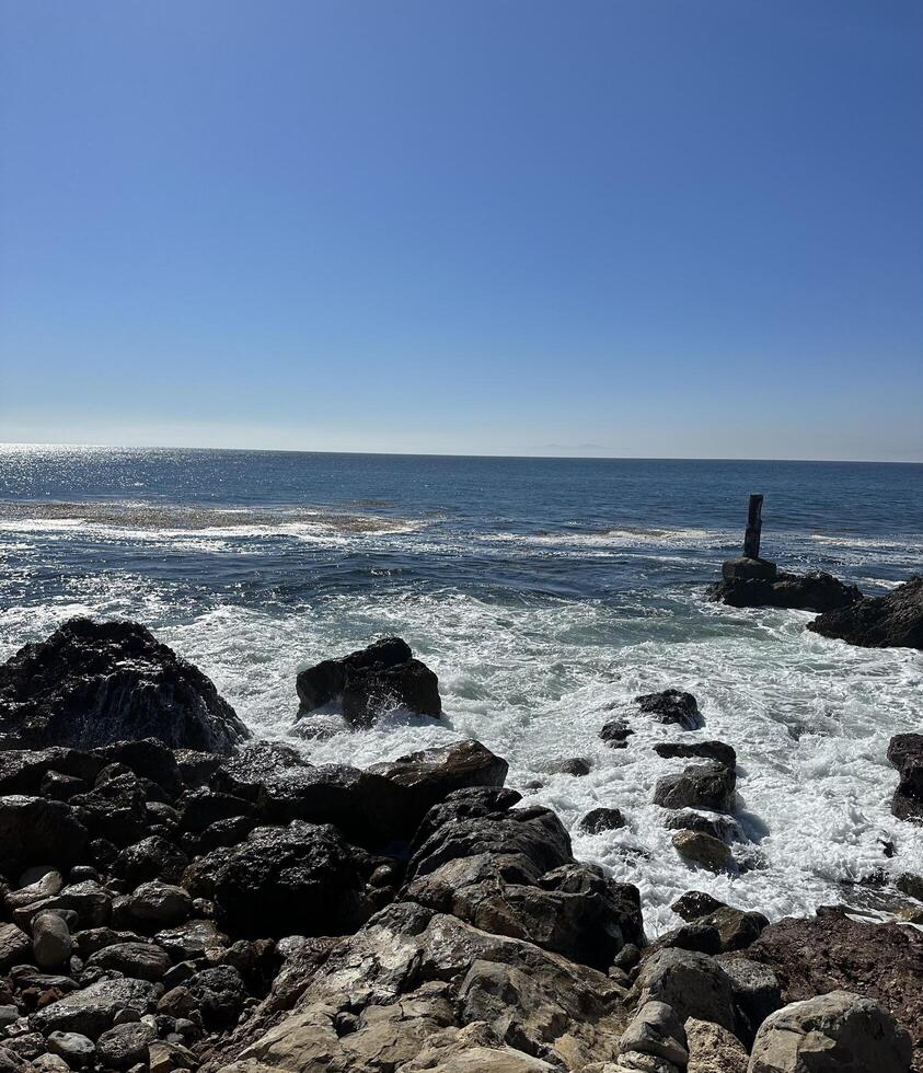 Waves Crashing onto Shore photo