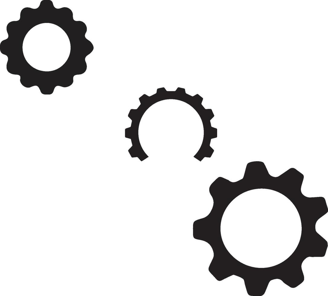 silhouette setting icon for social media vector